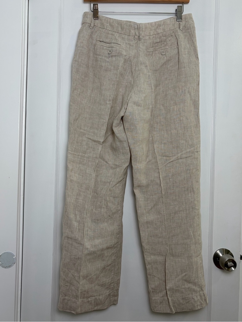 Garnet Hill Flax Linen wide leg Trouser Pants Lagenlook 8 - Picture 9 of 16